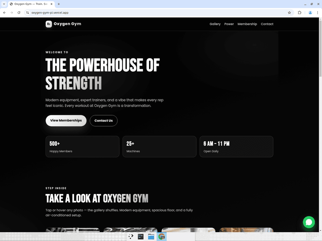 Oxygen Gym screenshot